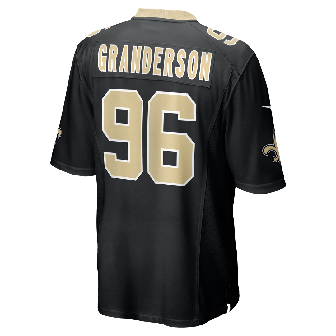 Carl Granderson New Orleans Saints Nike Game Jersey - Black Official NFL Team Apparel Football Fan Gear