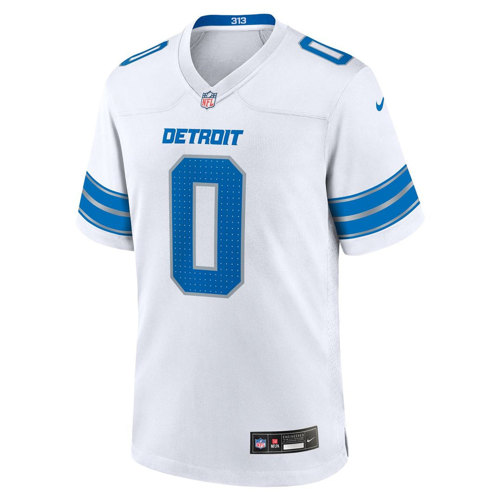 Jahmyr Gibbs Detroit Lions Nike Game Player Jersey - White Official NFL Team Apparel Football Fan Gear