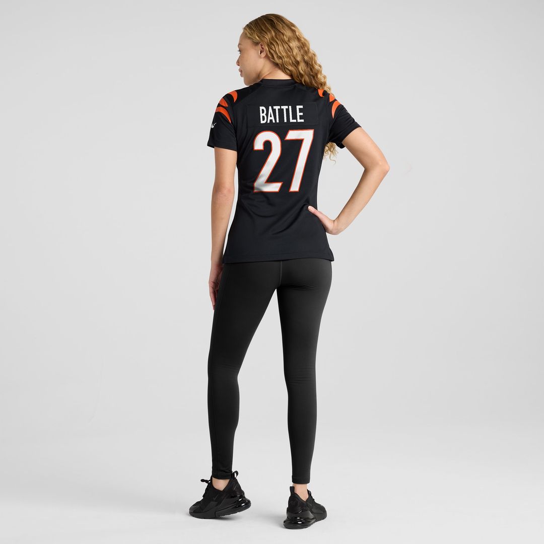 Jordan Battle Cincinnati Bengals Nike Women's Team Game Jersey - Black Official NFL Team Apparel Football Fan Gear