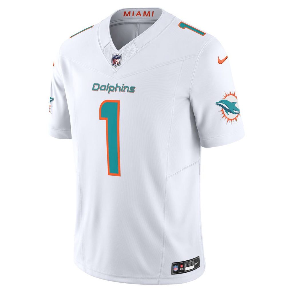 Tua Tagovailoa Miami Dolphins Nike Vapor F.U.S.E. Limited Jersey - White Official NFL Team Apparel Football Fan Gear