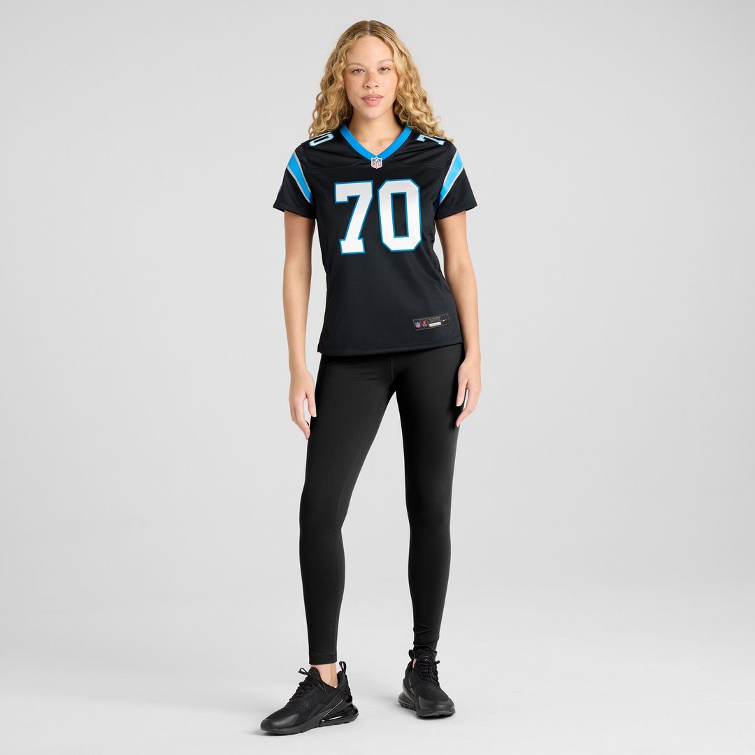 Brady Christensen Carolina Panthers Nike Women's Team Game Jersey - Black Official NFL Team Apparel Football Fan Gear