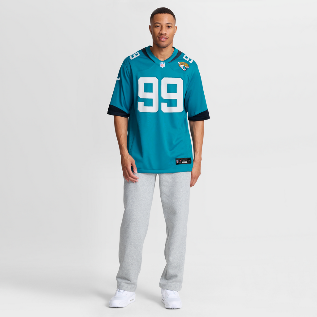 Austin Johnson Jacksonville Jaguars Nike Team Game Jersey - Teal Official NFL Team Apparel Football Fan Gear