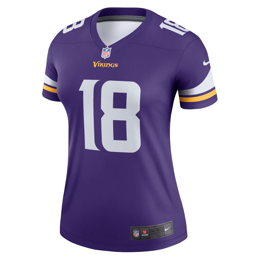 Justin Jefferson Minnesota Vikings Nike Women's Legend Player Performance Top - Purple NFL Fan Gear Popular Style