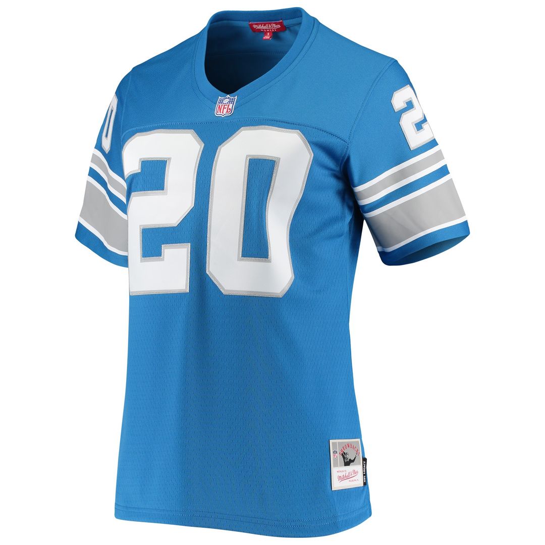 Barry Sanders Detroit Lions Mitchell & Ness Women's 1996 Legacy Replica Jersey - Blue Official NFL Team Apparel Football Fan Gear