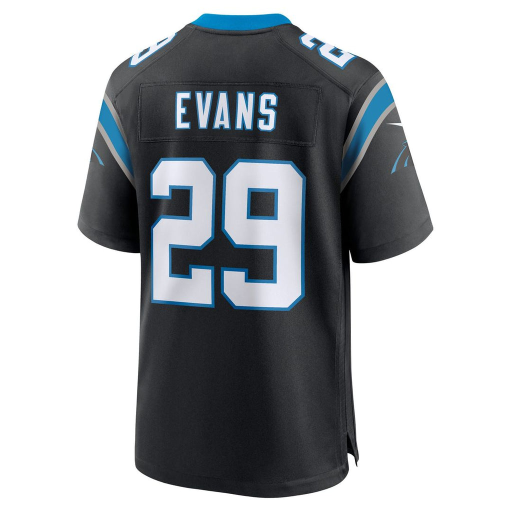 Akayleb Evans Carolina Panthers Nike Team Game Jersey - Black Official NFL Team Apparel Football Fan Gear