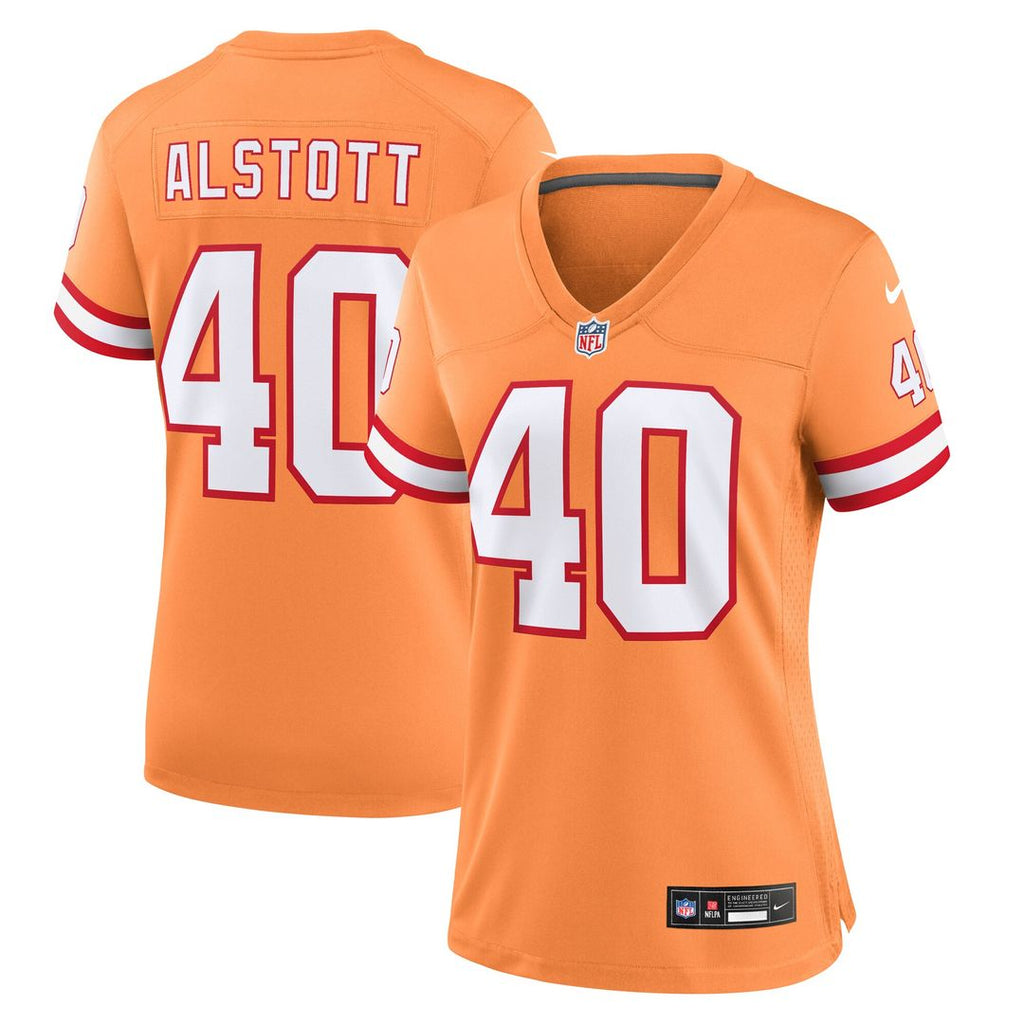 Mike Alstott Tampa Bay Buccaneers Nike Women's Throwback Game Jersey - Orange Official NFL Team Apparel Football Fan Gear