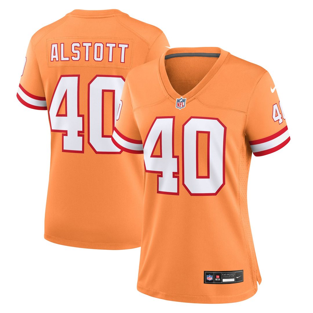 Mike Alstott Tampa Bay Buccaneers Nike Women's Throwback Game Jersey - Orange Official NFL Team Apparel Football Fan Gear