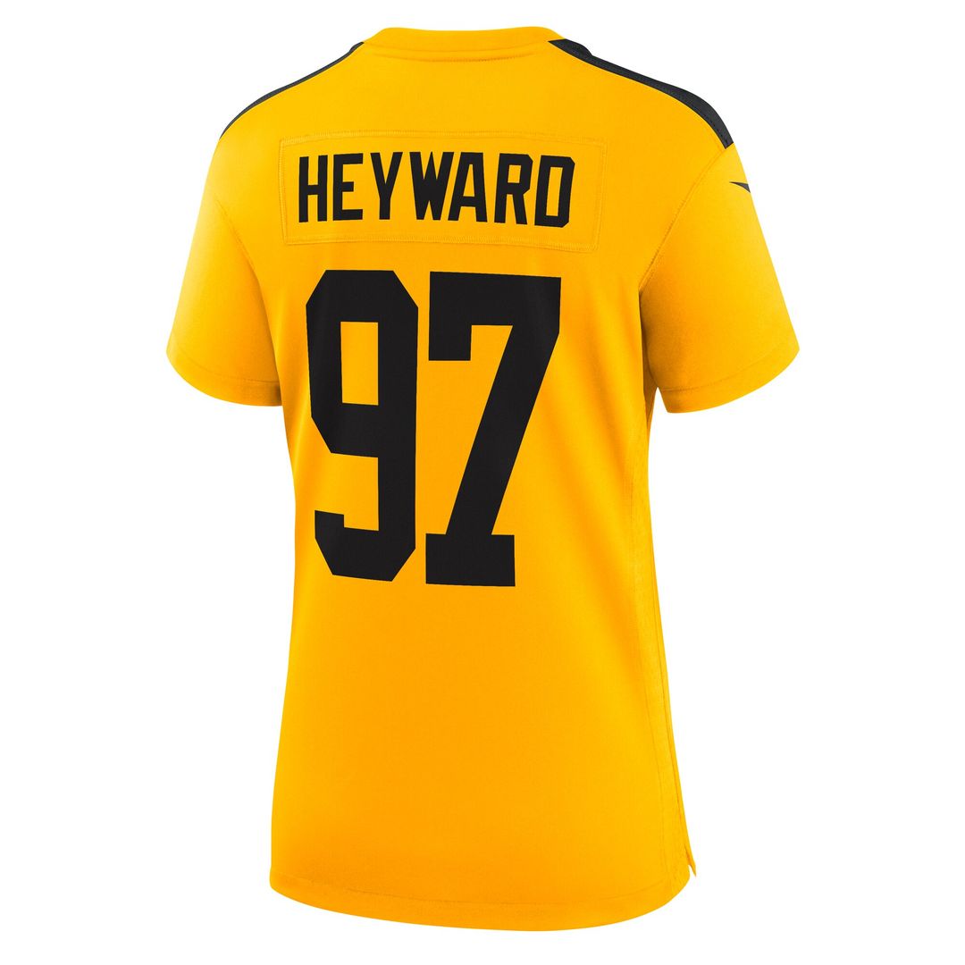 Cameron Heyward Pittsburgh Steelers Nike Women's Alternate 1933 Throwback Game Jersey - Gold Official NFL Team Apparel Football Fan Gear