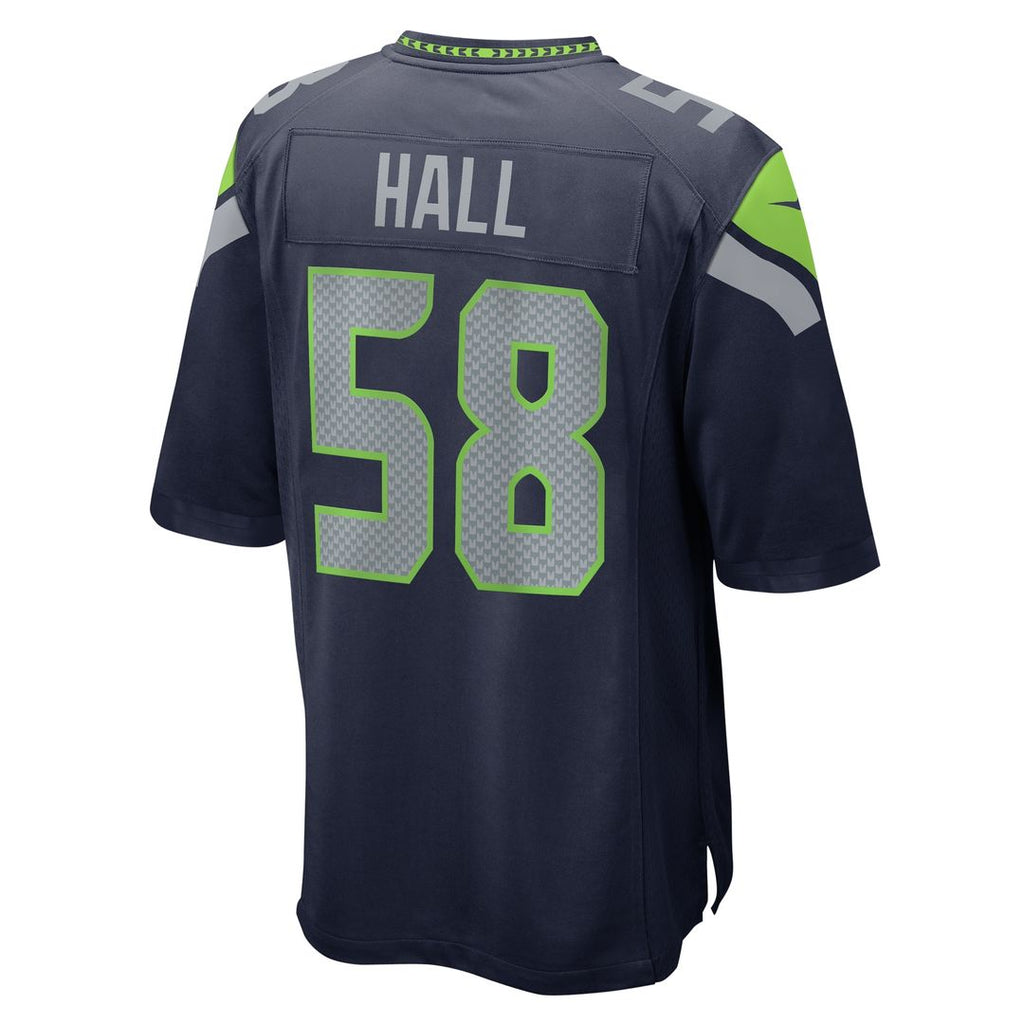 Derick Hall Seattle Seahawks Nike Game Jersey - College Navy Official NFL Team Apparel Football Fan Gear