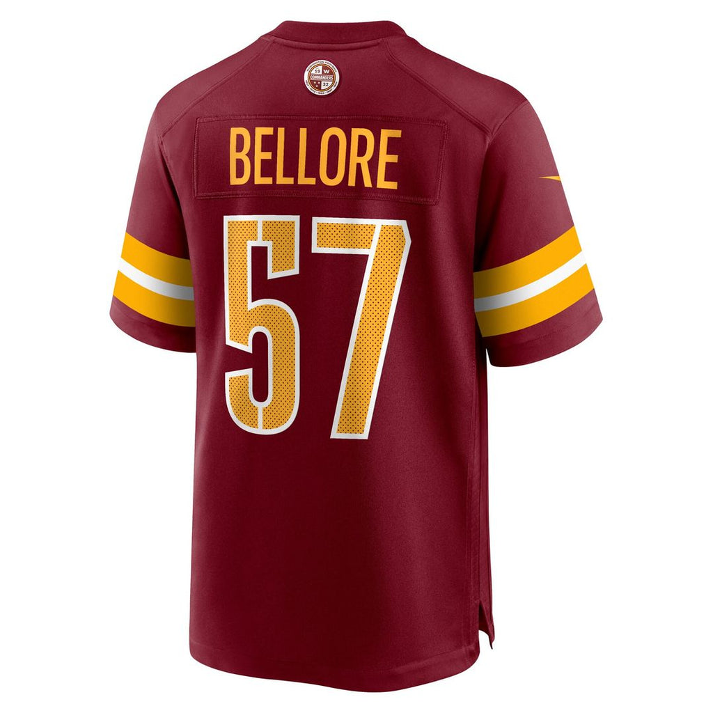 Nick Bellore Washington Commanders Nike Team Game Jersey - Burgundy Official NFL Team Apparel Football Fan Gear