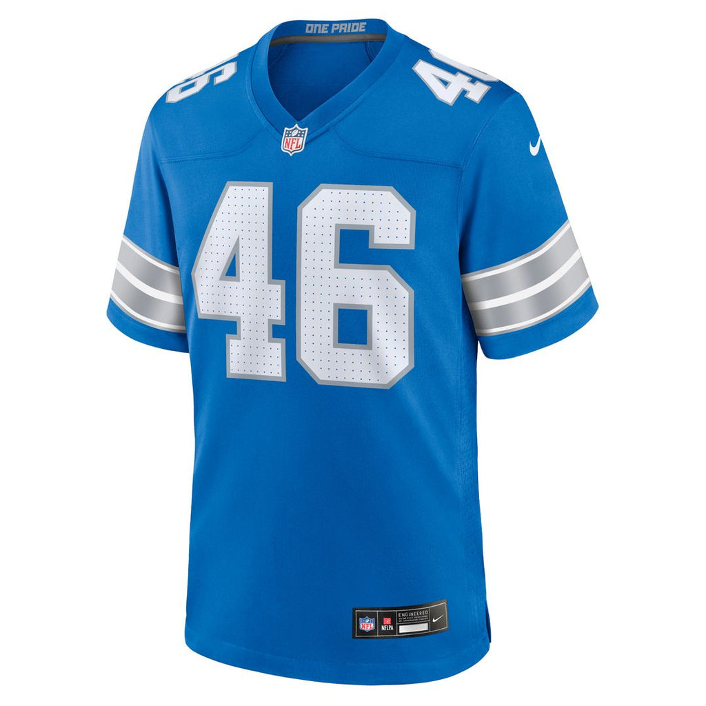 Jack Campbell Detroit Lions Nike Game Jersey - Blue Official NFL Team Apparel Football Fan Gear