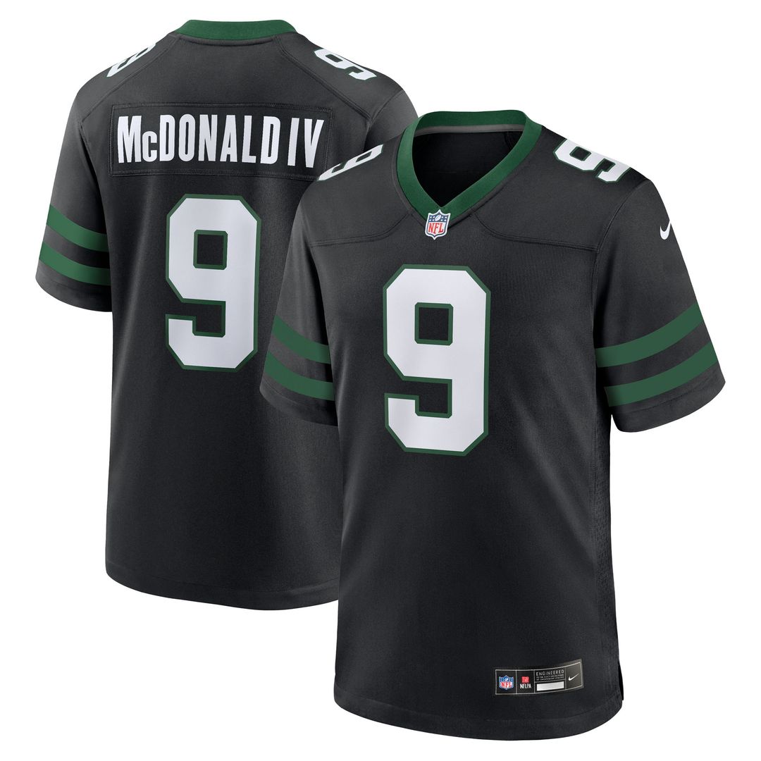 Will McDonald IV New York Jets Nike Team Game Jersey - Legacy Green Official NFL Team Apparel Football Fan Gear