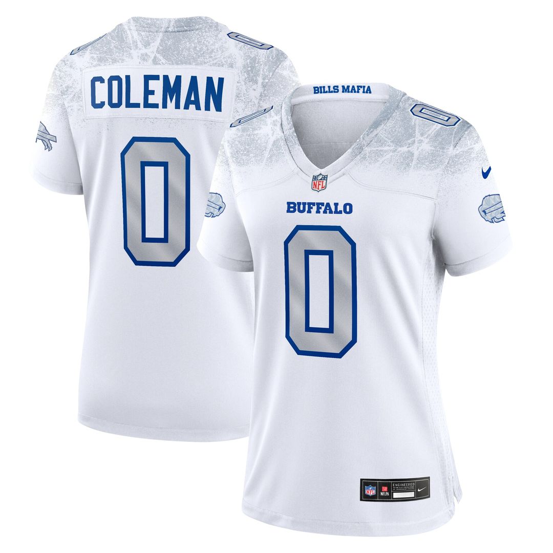 Keon Coleman Buffalo Bills Nike Women's 2025 Rivalries Collection Game Jersey - White Official NFL Team Apparel Football Fan Gear