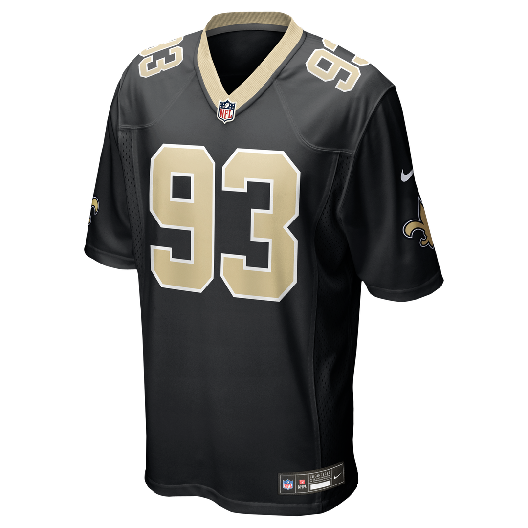 Nathan Shepherd New Orleans Saints Nike Game Jersey - Black Official NFL Team Apparel Football Fan Gear