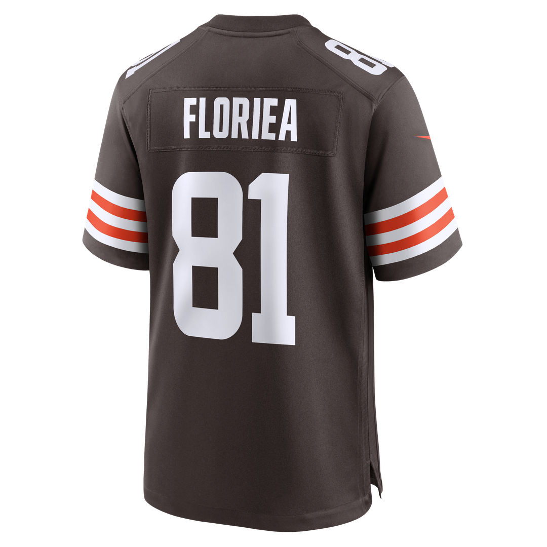 Luke Floriea Cleveland Browns Nike Team Game Jersey - Brown Official NFL Team Apparel Football Fan Gear