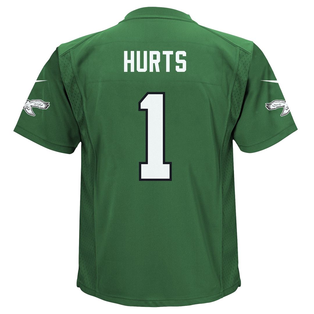 Jalen Hurts Philadelphia Eagles Nike Toddler Game Jersey - Kelly Green Official NFL Team Apparel Football Fan Gear