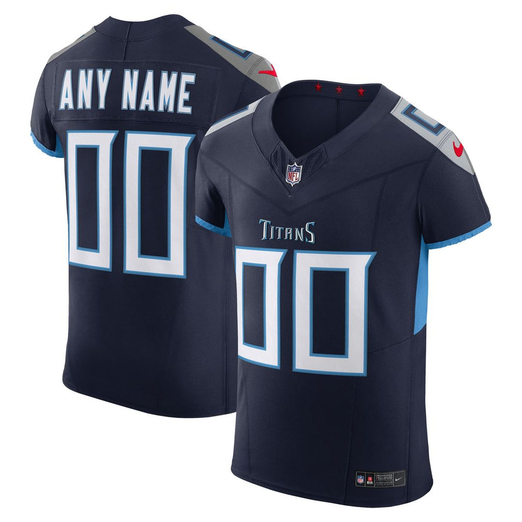 Tennessee Titans Nike Vapor F.U.S.E. Elite Custom Jersey - Navy Official NFL Team Apparel Football Fan Gear
