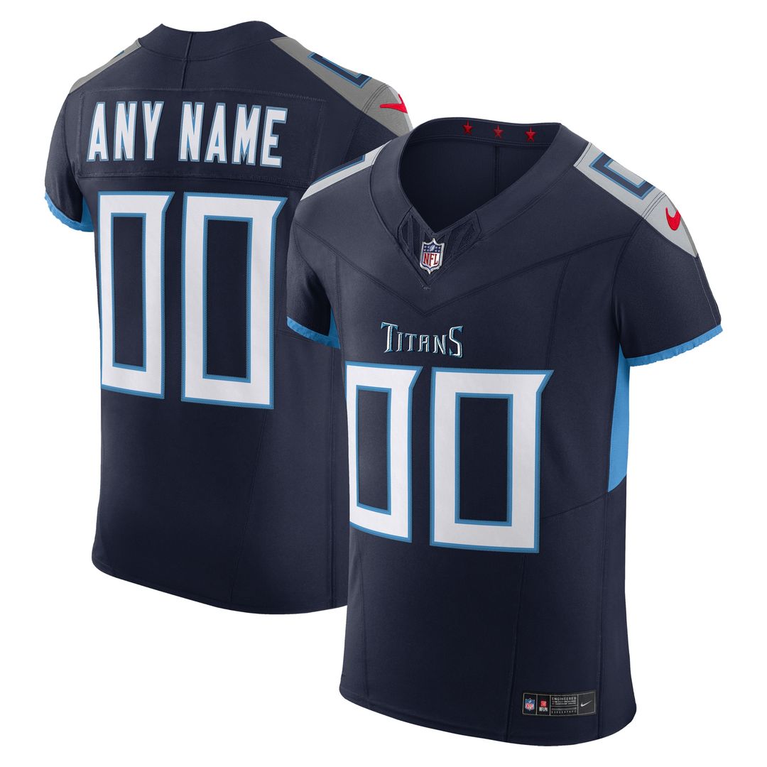 Tennessee Titans Nike Vapor F.U.S.E. Elite Custom Jersey - Navy Official NFL Team Apparel Football Fan Gear