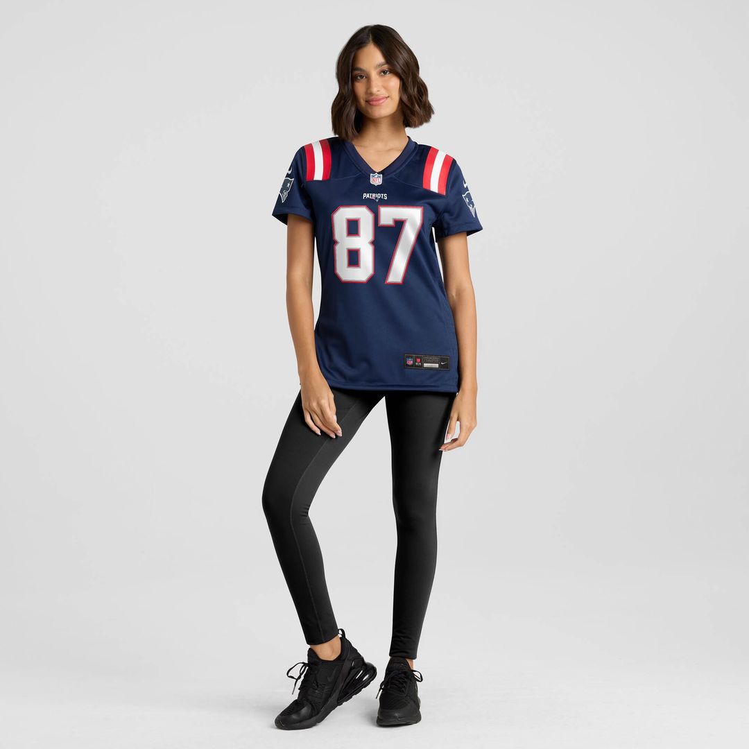 Romeo Doubs New England Patriots Nike Women's Game Jersey - Navy Official NFL Team Apparel Football Fan Gear