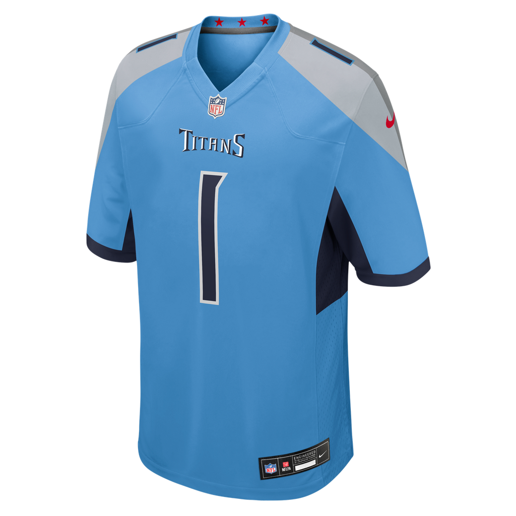 Cameron Ward Tennessee Titans Nike Team Game Jersey - Light Blue Official NFL Team Apparel Football Fan Gear