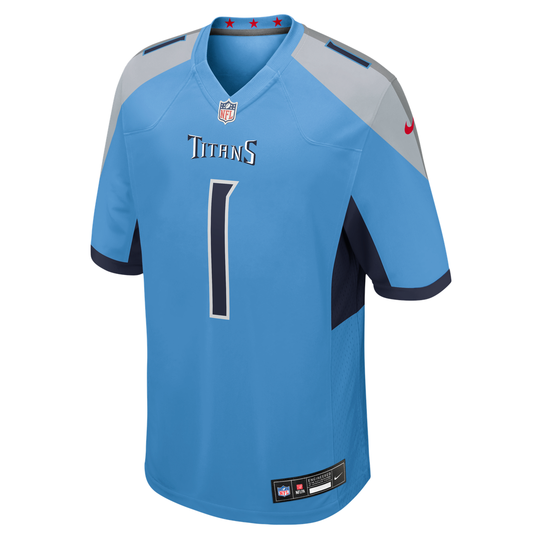 Cameron Ward Tennessee Titans Nike Team Game Jersey - Light Blue Official NFL Team Apparel Football Fan Gear