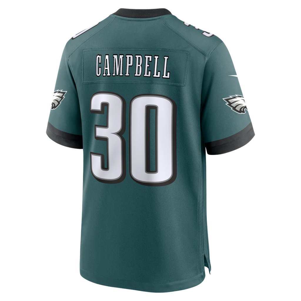 Jihaad Campbell Philadelphia Eagles Nike Game Player Jersey - Green Official NFL Team Apparel Football Fan Gear