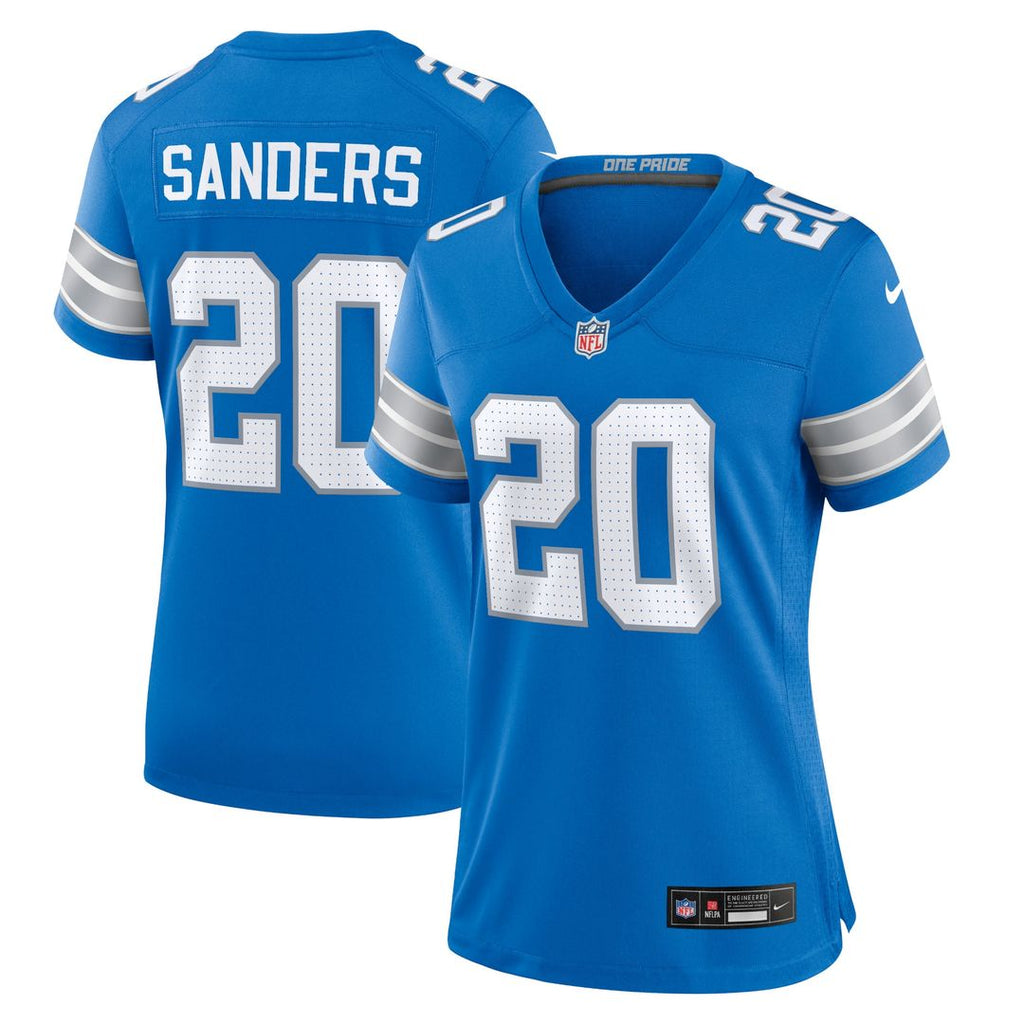 Barry Sanders Detroit Lions Nike Women's Retired Player Game Jersey - Blue Official NFL Team Apparel Football Fan Gear