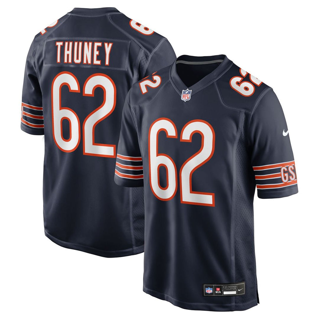 Joe Thuney Chicago Bears Nike Team Game Jersey - Navy Official NFL Team Apparel Football Fan Gear