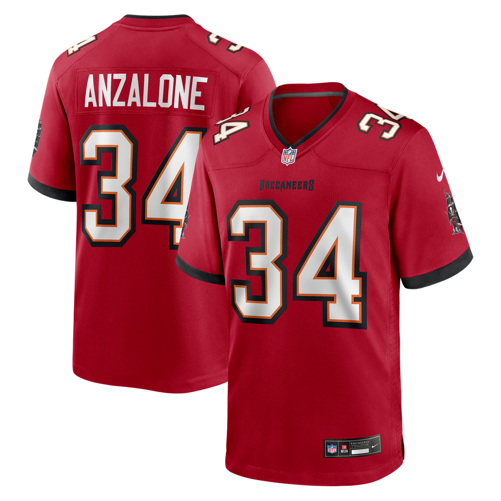 Alex Anzalone Tampa Bay Buccaneers Nike Team Game Jersey - Red Official NFL Team Apparel Football Fan Gear