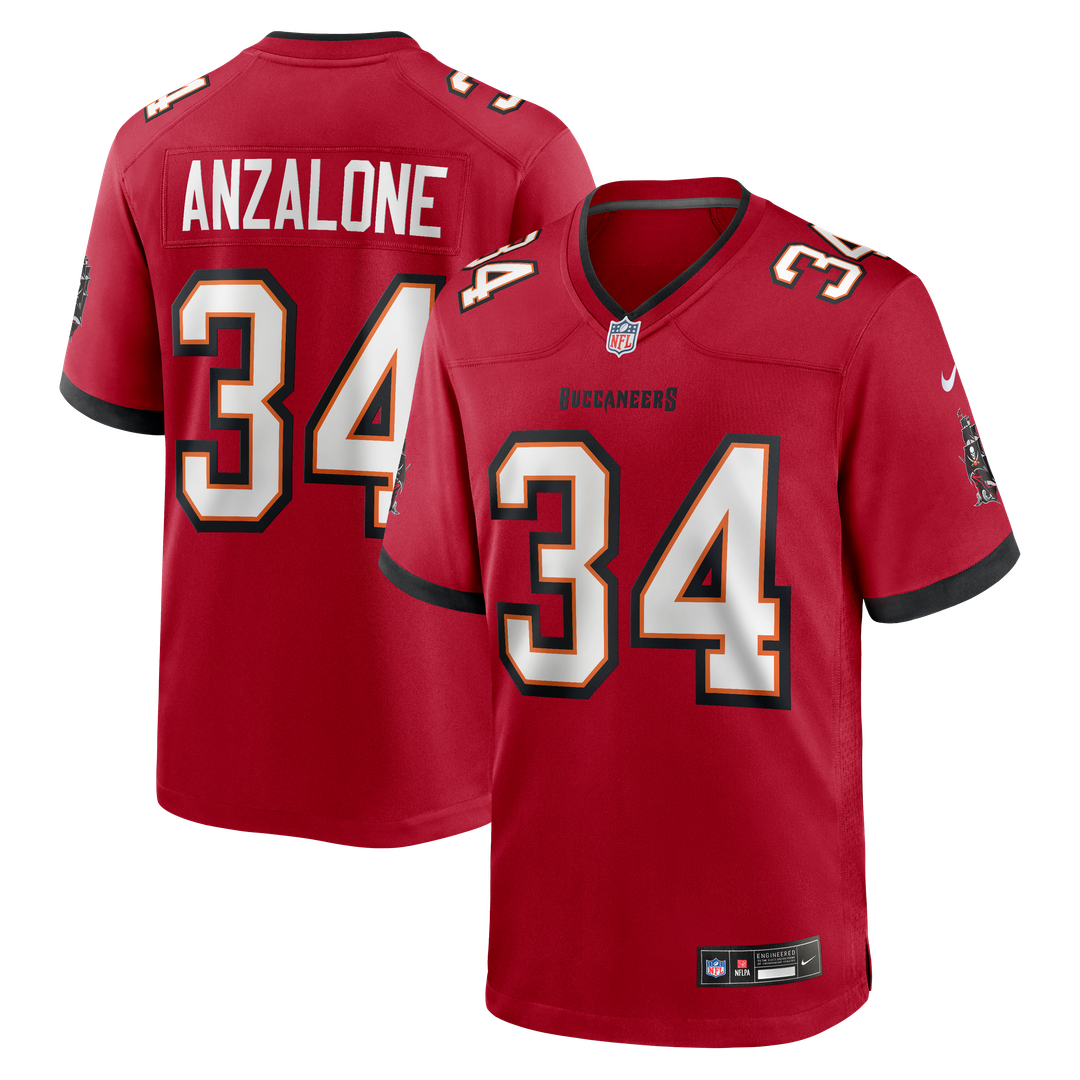 Alex Anzalone Tampa Bay Buccaneers Nike Team Game Jersey - Red Official NFL Team Apparel Football Fan Gear