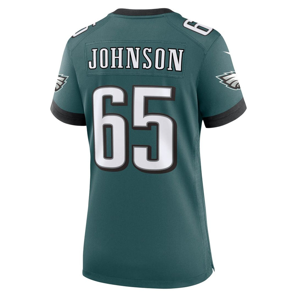 Lane Johnson Philadelphia Eagles Nike Women's Team Game Jersey - Midnight Green Official NFL Team Apparel Football Fan Gear