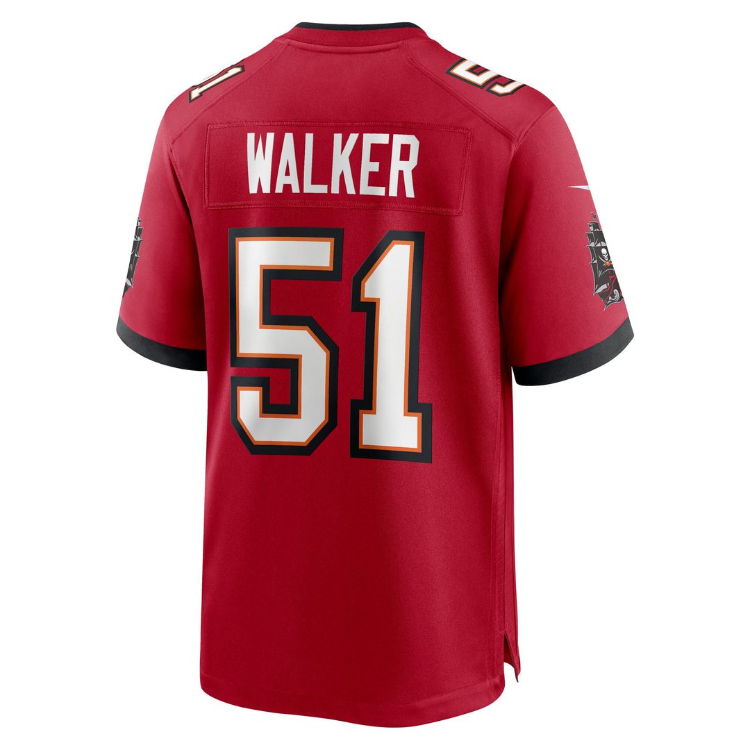 David Walker Tampa Bay Buccaneers Nike Team Game Jersey - Red Official NFL Team Apparel Football Fan Gear