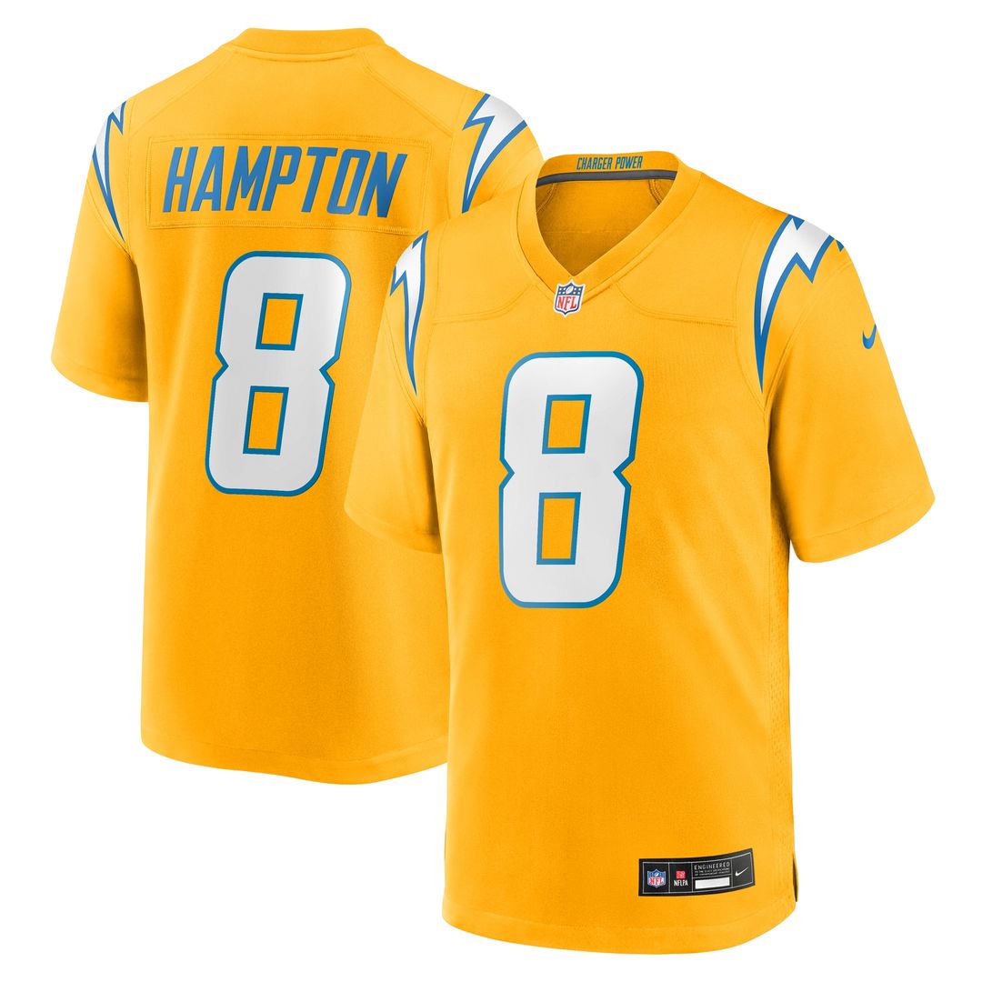Omarion Hampton Los Angeles Chargers Nike Alternate Super Chargers Game Player Jersey - Navy Official NFL Team Apparel Football Fan Gear