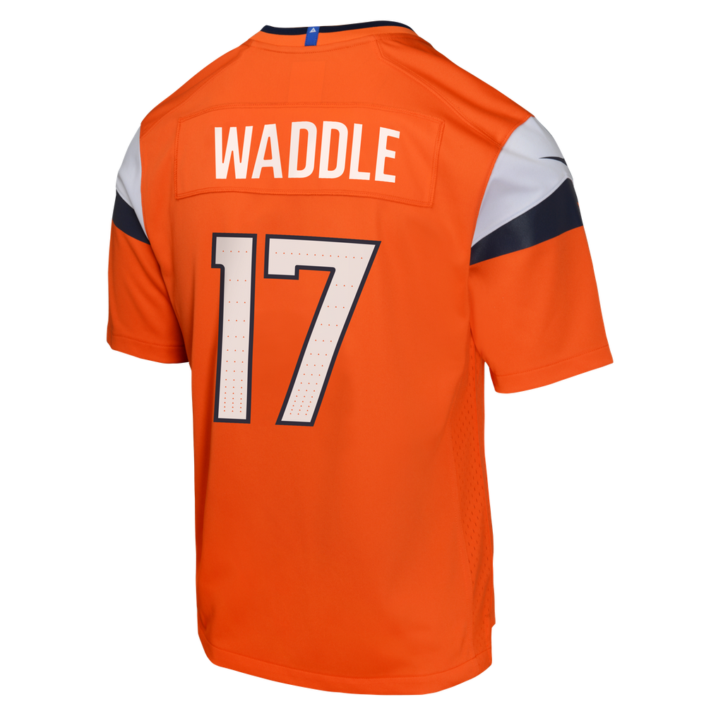 Jaylen Waddle Denver Broncos Nike Youth Game Jersey - Orange Official NFL Team Apparel Football Fan Gear