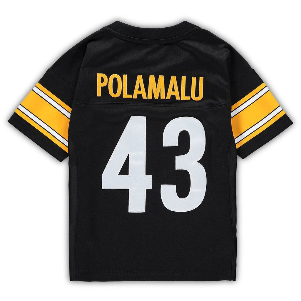 Troy Polamalu Pittsburgh Steelers Mitchell & Ness Toddler 2005 Retired Legacy Jersey - Black Official NFL Team Apparel Football Fan Gear