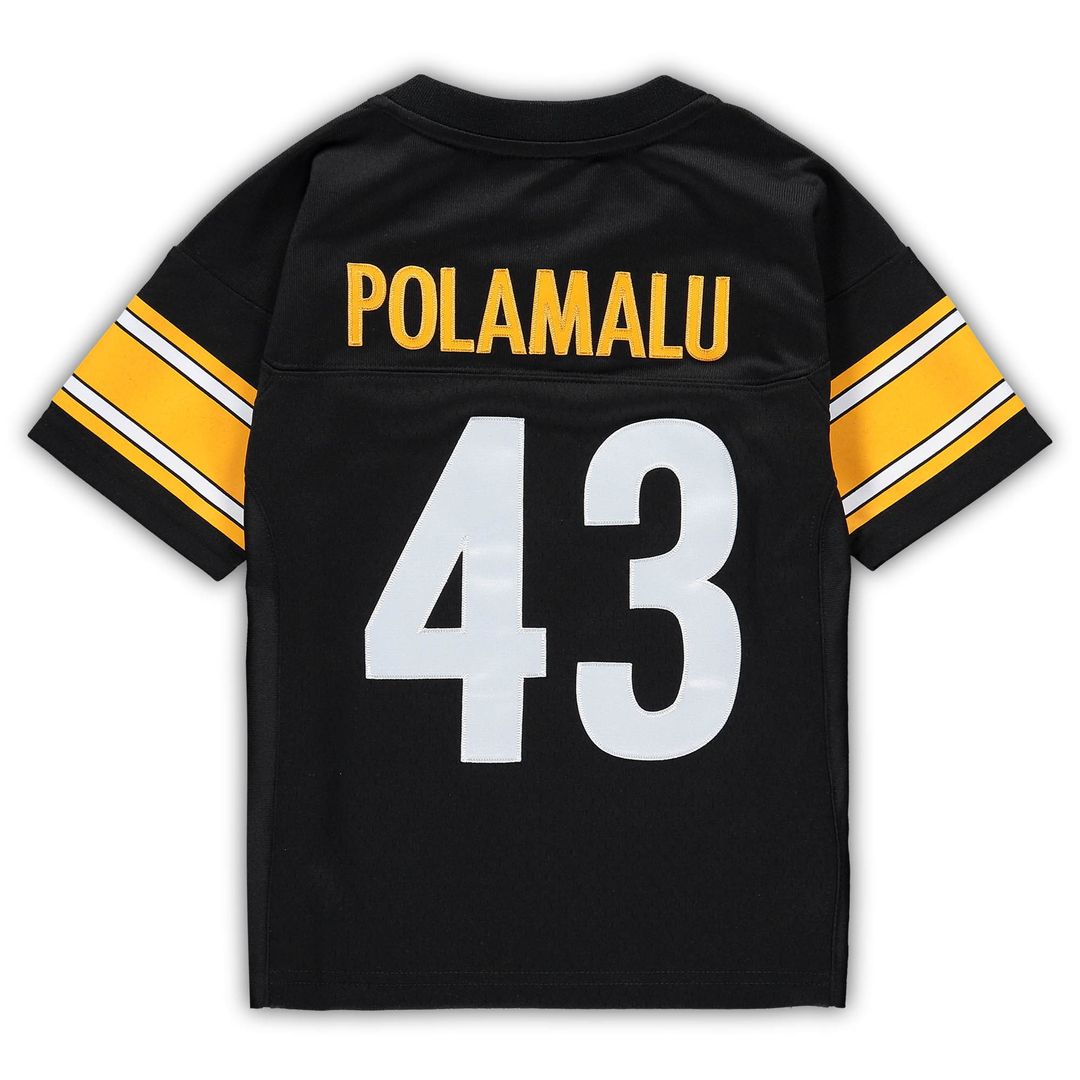 Troy Polamalu Pittsburgh Steelers Mitchell & Ness Toddler 2005 Retired Legacy Jersey - Black Official NFL Team Apparel Football Fan Gear