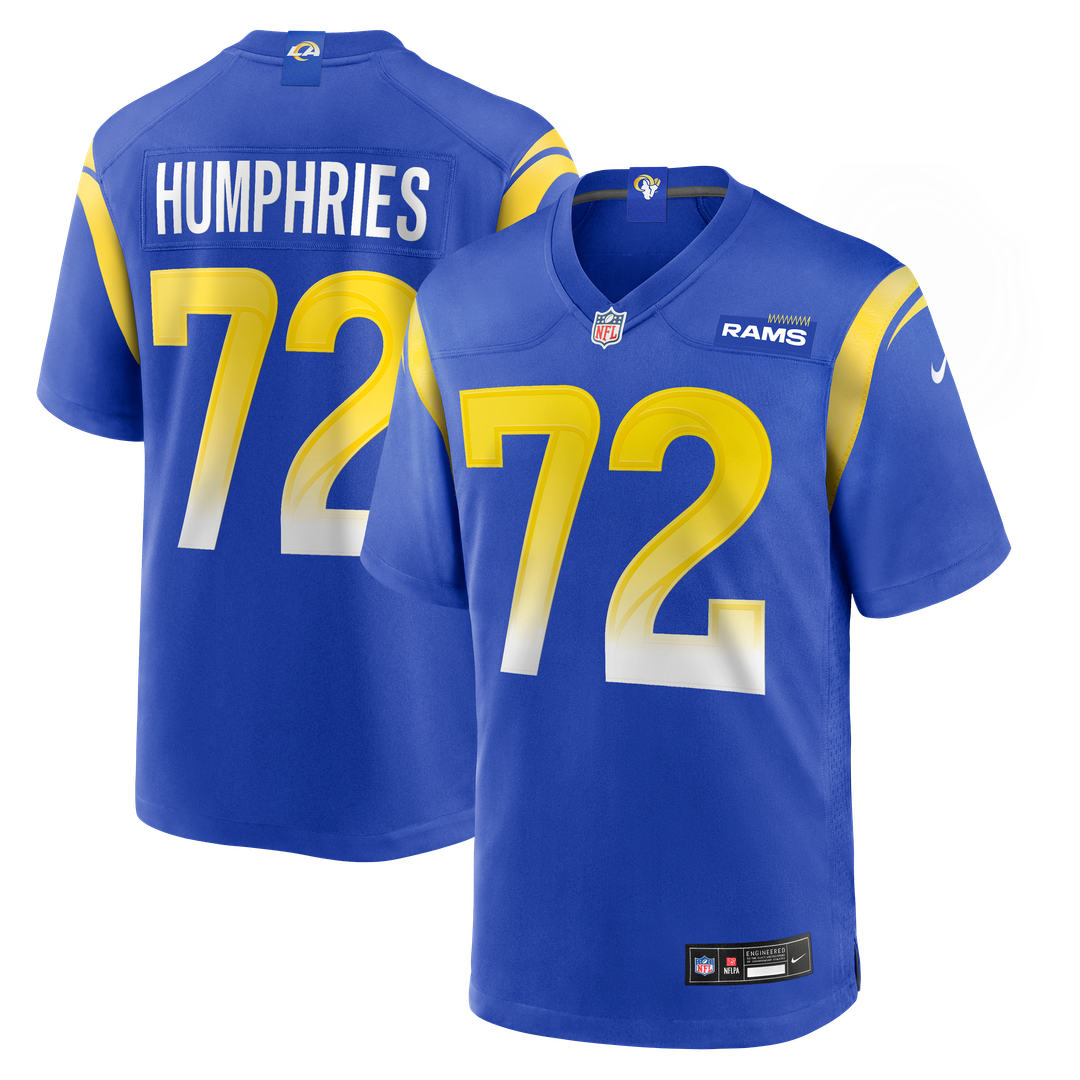 D.J. Humphries Los Angeles Rams Nike Team Game Jersey - Royal Official NFL Team Apparel Football Fan Gear