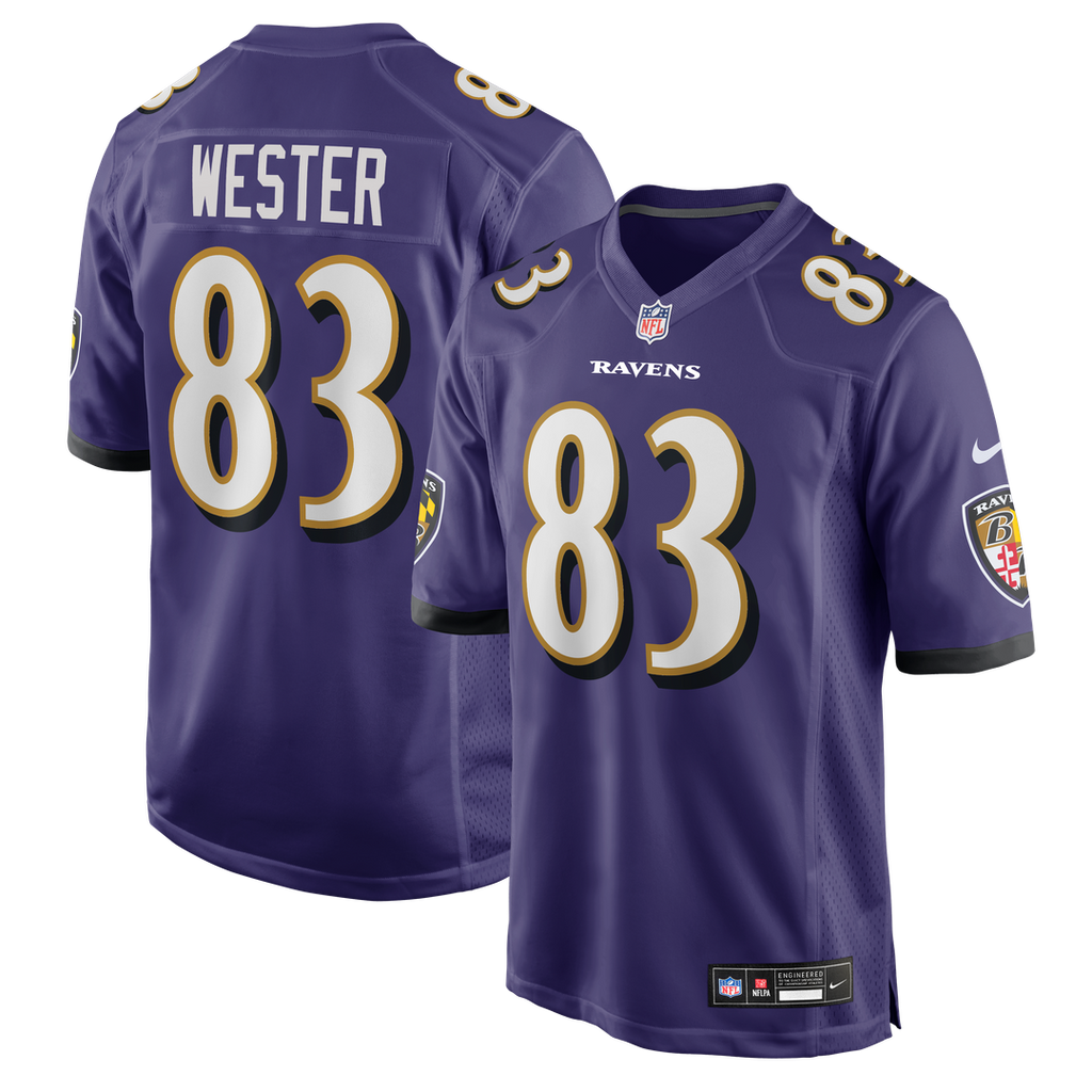 LaJohntay Wester Baltimore Ravens Nike Team Game Jersey - Purple Official NFL Team Apparel Football Fan Gear
