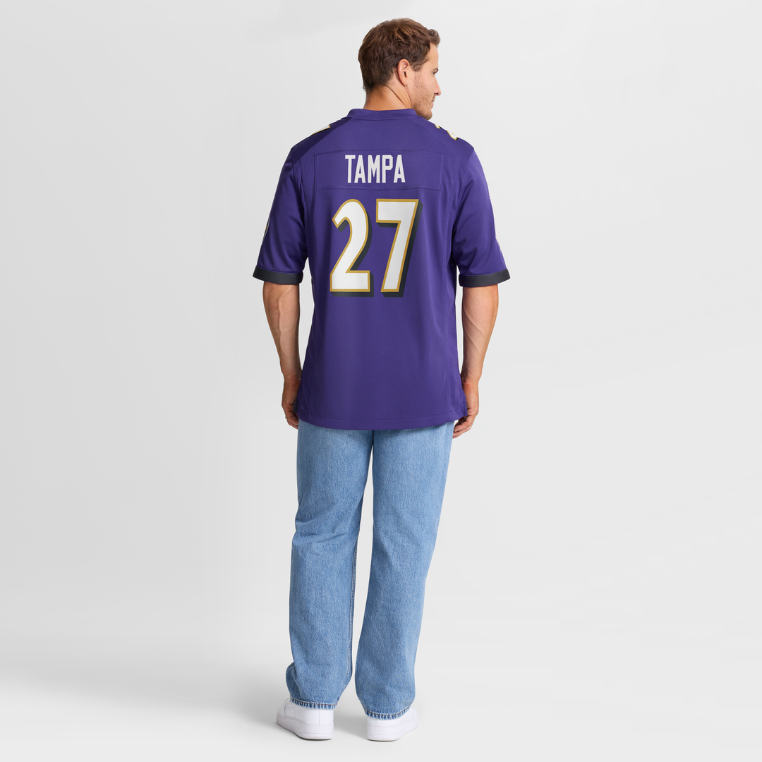 T.J. Tampa Baltimore Ravens Nike Team Game Jersey - Purple Official NFL Team Apparel Football Fan Gear