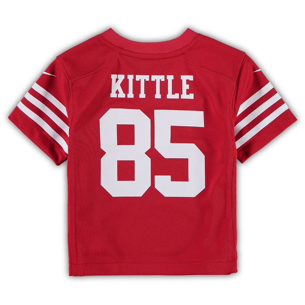 George Kittle San Francisco 49ers Nike Toddler Game Jersey - Scarlet Official NFL Team Apparel Football Fan Gear