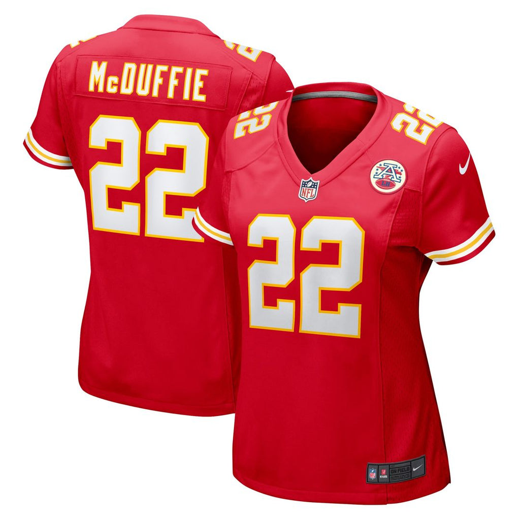 Trent McDuffie Kansas City Chiefs Nike Women's Game Jersey - Red Official NFL Team Apparel Football Fan Gear