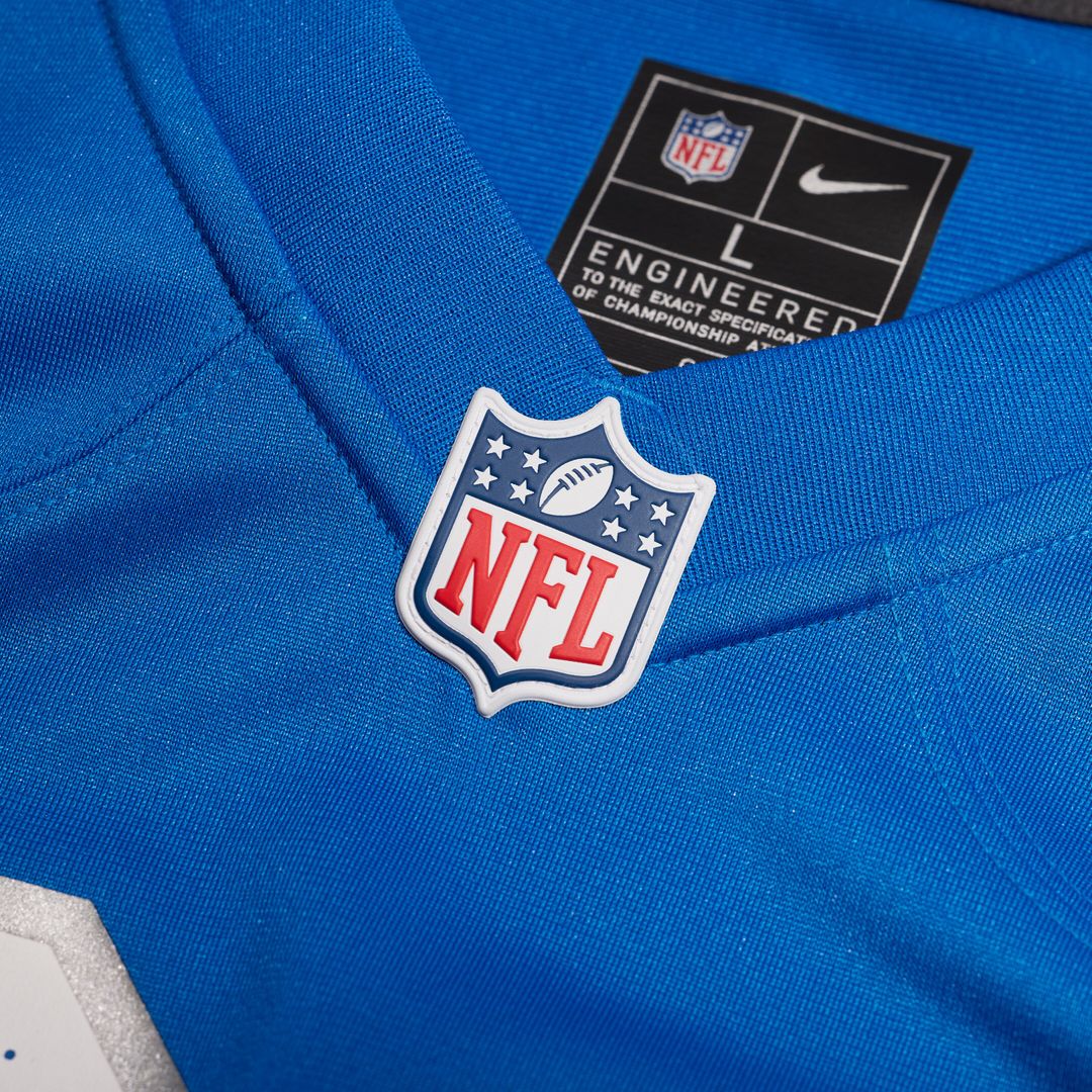Damone Clark Detroit Lions Nike Team Game Jersey - Blue Official NFL Team Apparel Football Fan Gear