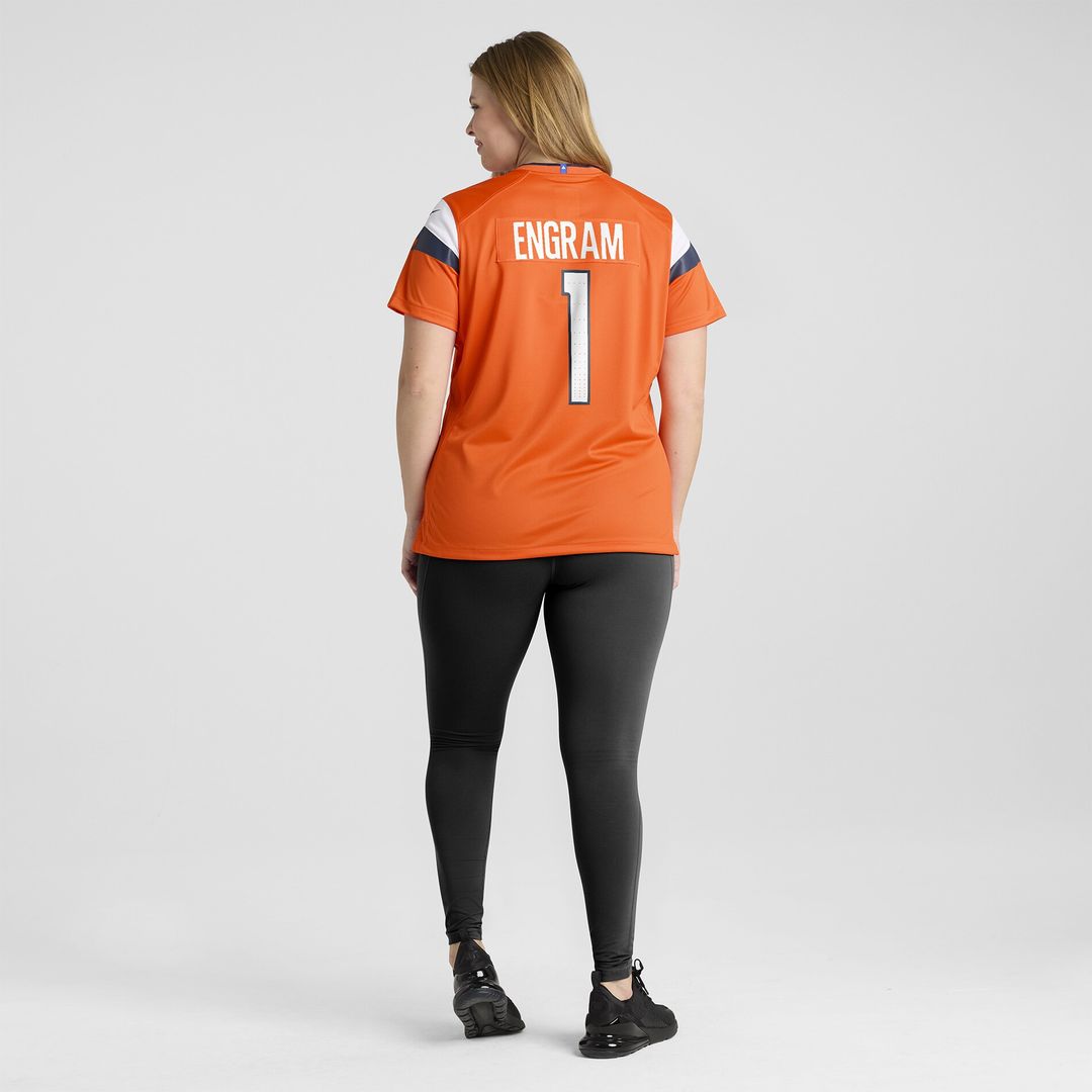 Evan Engram Denver Broncos Nike Women's Team Game Jersey - Orange Official NFL Team Apparel Football Fan Gear