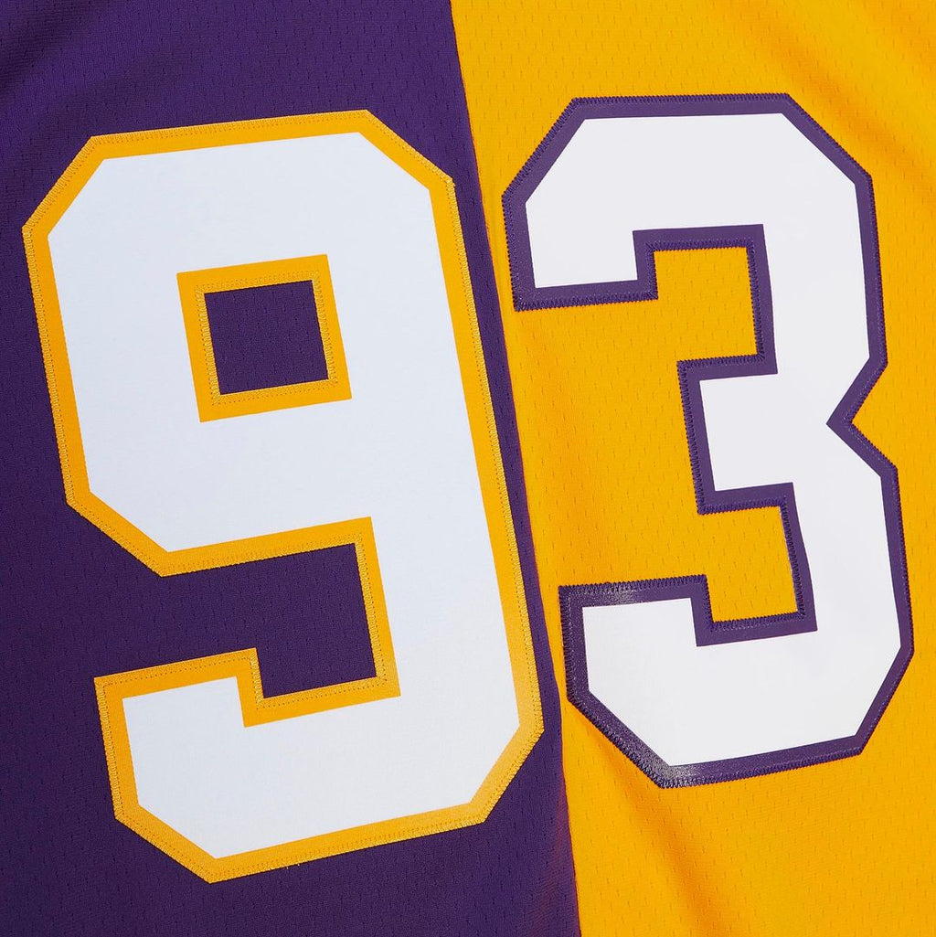 John Randle Minnesota Vikings Mitchell & Ness 1998 Split Legacy Replica Jersey - Purple/Gold Official NFL Team Apparel Football Fan Gear