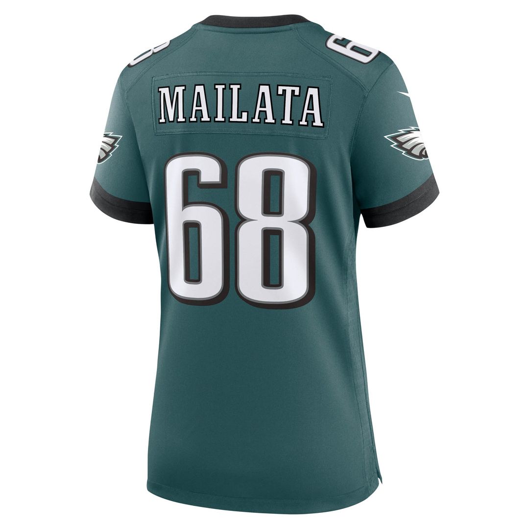 Jordan Mailata Philadelphia Eagles Nike Women's Team Game Jersey - Midnight Green Official NFL Team Apparel Football Fan Gear