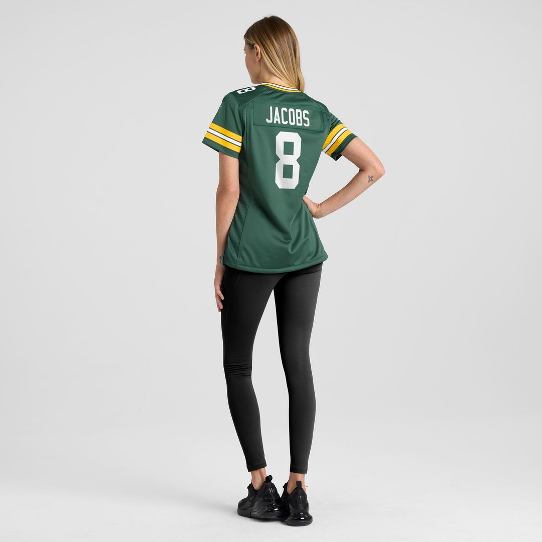 Josh Jacobs Green Bay Packers Nike Women's Team Game Jersey - Green Official NFL Team Apparel Football Fan Gear