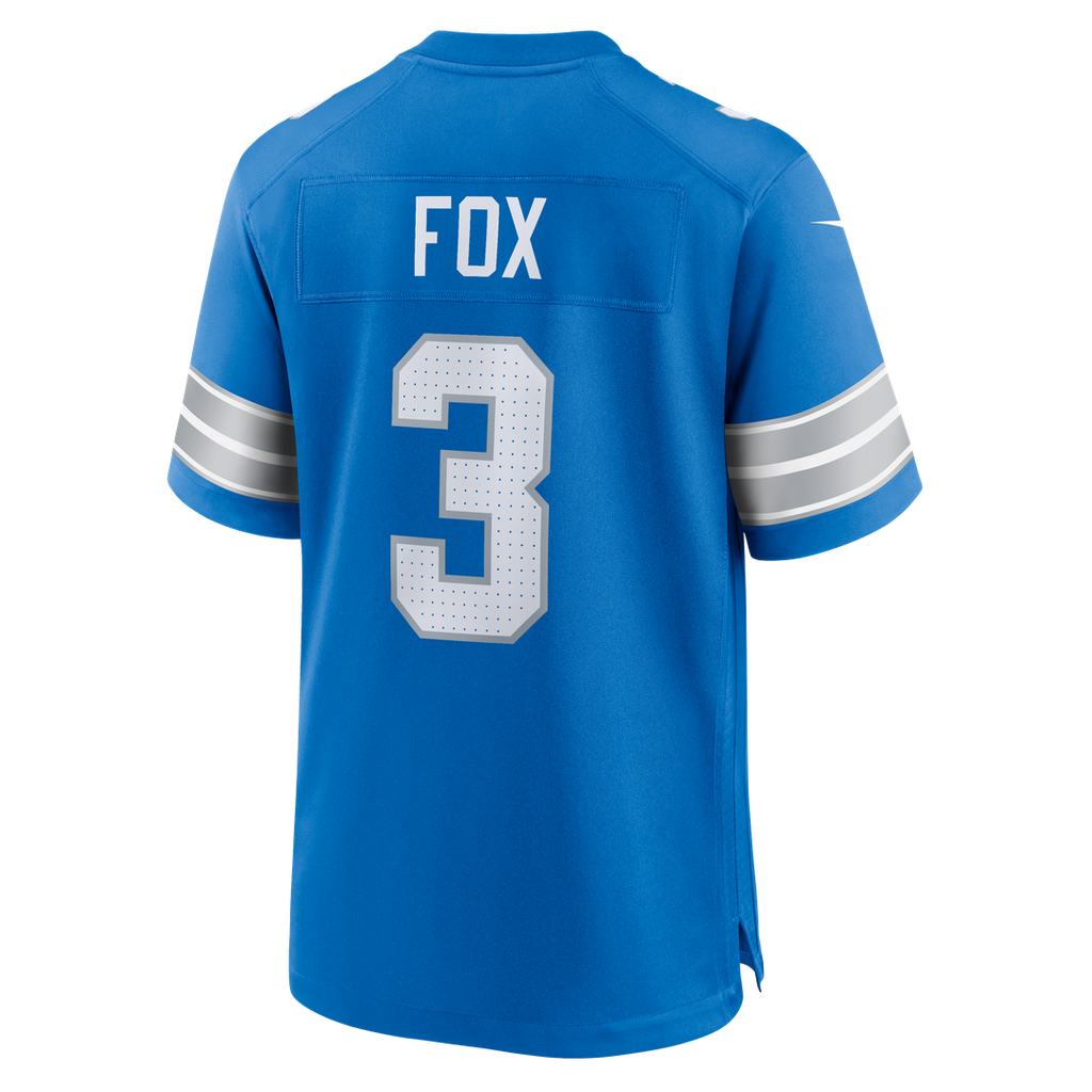 Jack Fox Detroit Lions Nike Team Game Jersey - Blue Official NFL Team Apparel Football Fan Gear