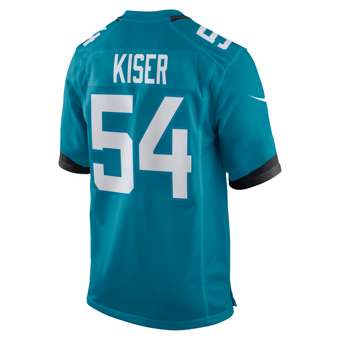 Jack Kiser Jacksonville Jaguars Nike Team Game Jersey - Teal Official NFL Team Apparel Football Fan Gear