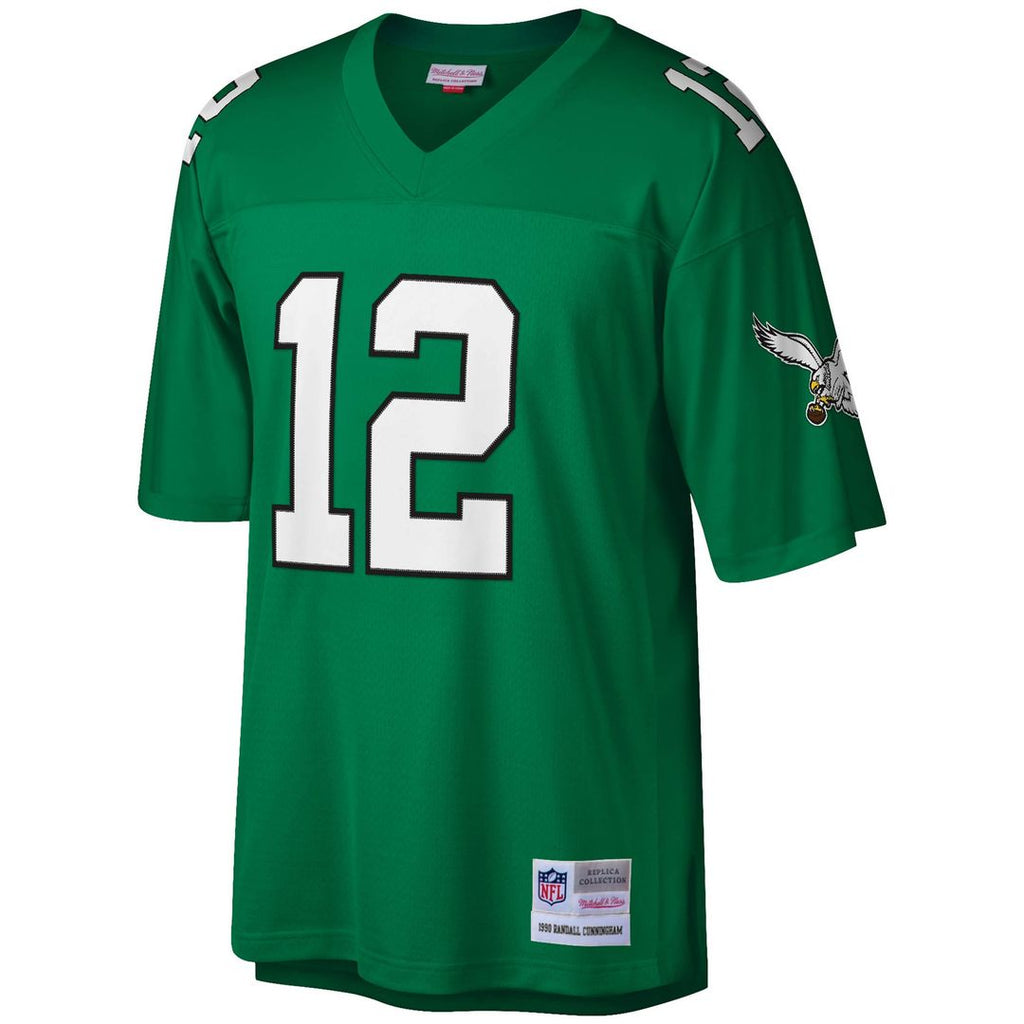 Randall Cunningham Philadelphia Eagles Mitchell & Ness Legacy Replica Jersey - Kelly Green Official NFL Team Apparel Football Fan Gear
