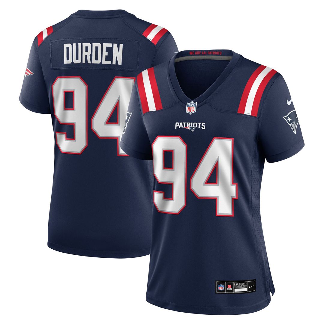 Cory Durden New England Patriots Nike Women's Team Game Jersey - Navy Official NFL Team Apparel Football Fan Gear